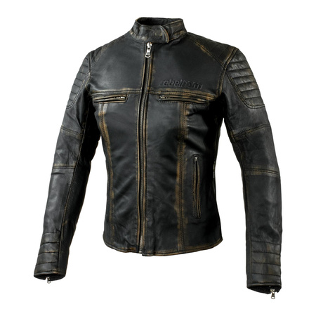 Kurtka skórzana damska REBELHORN HUNTER LADY BLACK czarny