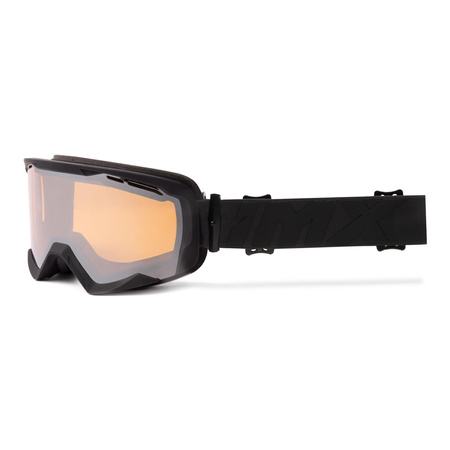 Gogle motocyklowe IMX SNOW BLACK MATT/BLACK SZYBA PODWÓJNA CLEAR + BROWN czarny