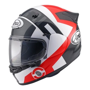 Kask integralny ARAI QUANTIC czerwony grafitowy biały