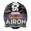 Kask cross AIROH TWIST 3 HUSTLE GLOSS szary biały fioletowy