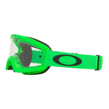 Gogle motocyklowe OAKLEY O FRAME 2.0 PRO XS MX MOTO GREEN CLEAR zielony