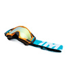 Gogle motocyklowe IMX SAND ORANGE MATT/BLUE/WHITE SZYBA ORANGE IRIDIUM + CLEAR pomarańczowy niebieski biały