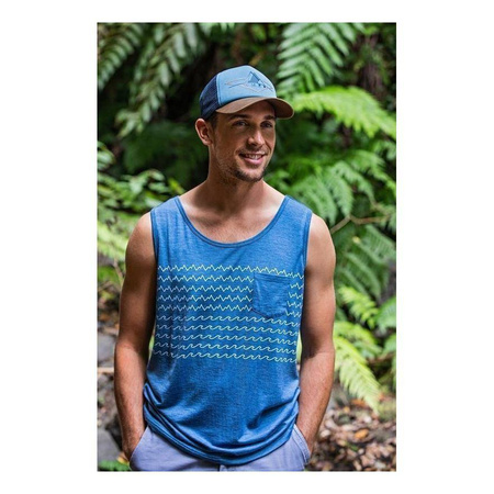 Czapka z daszkiem BUFF TRUCKER CAP STONE BLUE niebieski brązowy