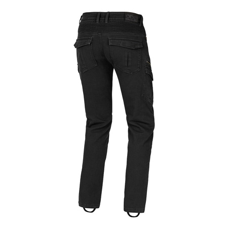 Jeansy motocyklowe SECA BADLANDS ARMALITH BLACK czarny