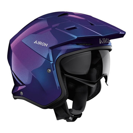 Kask otwarty AIROH KOMBAKT SHIMMER GLOSS fioletowy niebieski