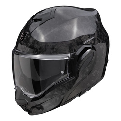 Kask szczękowy SCORPION EXO-TECH EVO CARBON ONYX BLACK czarny