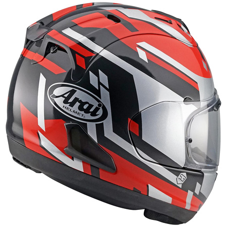Kask integralny ARAI RX-7 V EVO STEP czerwony srebrny czarny