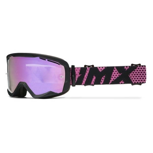 Gogle motocyklowe IMX ENDURANCE FLIP BLACK MATT/PINK SZYBA IRIDIUM PINK + CLEAR czarny mat różowy