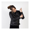 Kurtka skórzana damska OZONE RAMONES MODERN LADY MATT BLACK czarny