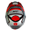 Kask integralny MT THUNDER 4 SV PENTAL MATT PEARL RED czerwony szary czarny biały
