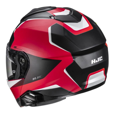 Kask szczękowy HJC I91 FELIO BLACK/RED czarny czerwony