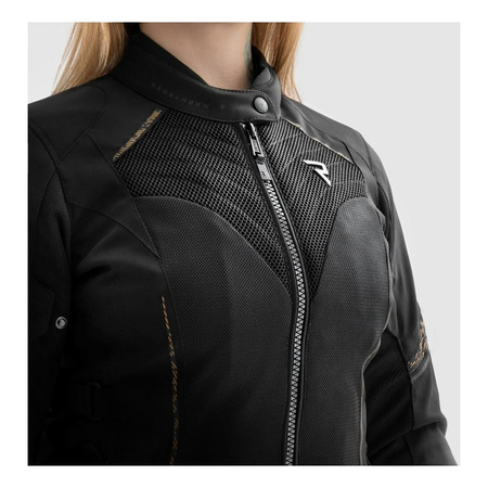 Kurtka tekstylna damska REBELHORN JAX LADY BLACK/GOLD czarny złoty