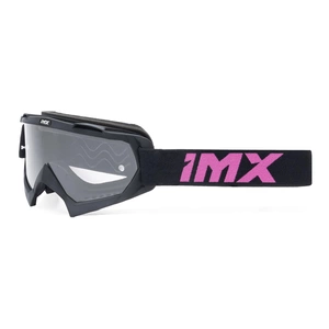 Gogle motocyklowe IMX MUD BLACK MATT/PINK SZYBA CLEAR czarny różowy