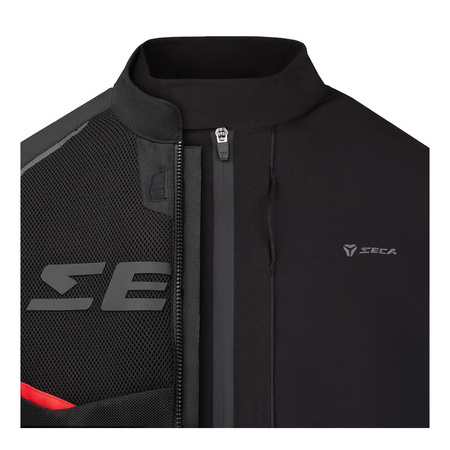 Kurtka tekstylna SECA AIRFLOW III BLACK/RED/FLUO czarny czerwony żółty fluo