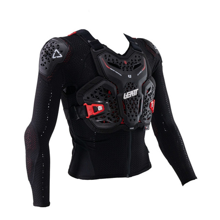 Koszulka z ochraniaczami dziecięca LEATT 4.5 HYBRID JUNIOR BLACK czarny