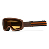 Gogle motocyklowe IMX ENDURANCE RUST BROWN MATT/ORANGE SZYBA ORANGE + CLEAR brązowy pomarańczowy
