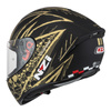 Kask integralny NZI TRENDY FLAG BLACK GOLD MATT czarny złoty