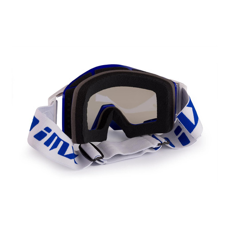 Gogle motocyklowe IMX SAND BLUE/WHITE SZYBA BLUE IRIDIUM + CLEAR niebieski biały