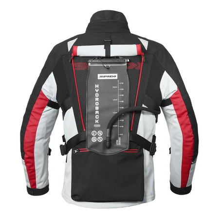 Kurtka tekstylna SPIDI ALLROAD ICE/RED czarny szary czerwony