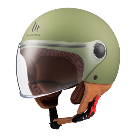 Kask otwarty MT STREET S SOLID GREEN zielony