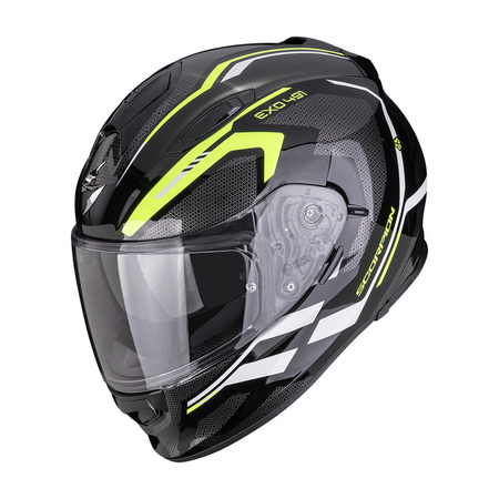 Kask integralny SCORPION EXO 491 KRIPTA BLACK/YELLOW/WHITE czarny żółty biały