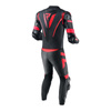 Kombinezon dwuczęściowy REBELHORN REBEL BLACK/FLO RED czarny czerwony fluo szary