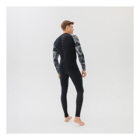 Koszulka termoaktywna REBELHORN FREEZE II CAMO czarny szary