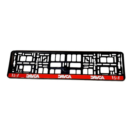 Zestaw ramek samochodowych DAVCA czerwony czarny biały