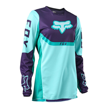 Bluza cross damska FOX LADY 180 VOKE AQUA niebieski fioletowy