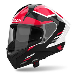 Kask integralny AIROH MATRYX THRON RED GLOSS czerwony biały czarny