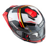 Kask integralny NZI WAKE STREAM STRIPES BLACK WHITE RED czarny biały czerwony