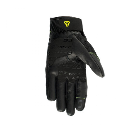Rękawice miejskie SECA AXIS MESH FLUO YELLOW czarny żółty fluo