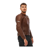 Kurtka skórzana SHIMA HUNTER+ 2.0 BROWN brązowy