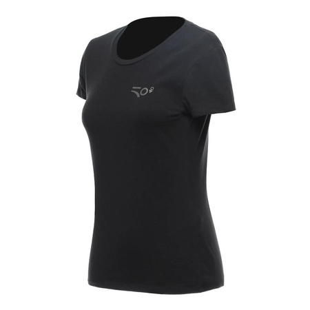 Koszulka T-shirt damski DAINESE ANNIVERSARY LADY BLACK czarny