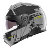 Kask szczękowy SCHUBERTH C5 ECE GLOBE GREY szary czarny żółty fluo