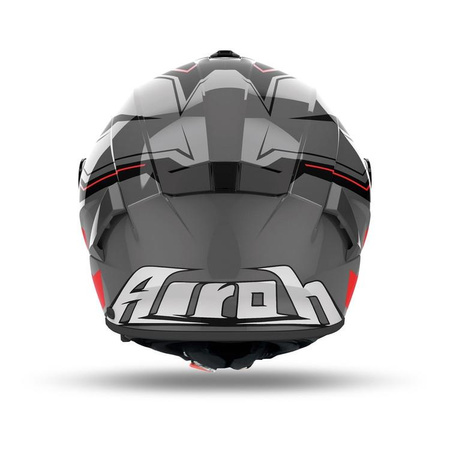 Kask integralny AIROH SPARK 2 DART RED GLOSS czerwony szary czarny