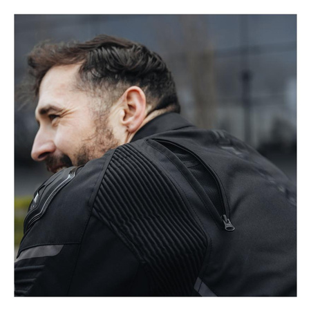Kurtka tekstylna REBELHORN VANDAL BLACK czarny