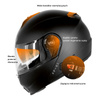 Kask szczękowy OZONE FP-01 PINLOCK READY BLACK czarny