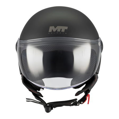Kask otwarty MT STREET S PURE BLACK MATT czarny mat