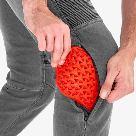 Jeansy motocyklowe SHIMA ZENITH GREY szary