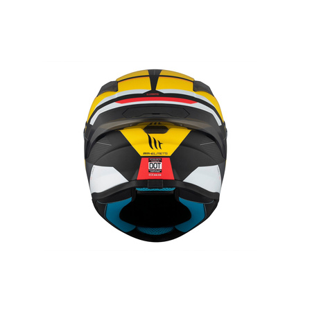 Kask integralny MT TARGO S KAY B3 MATT czarny żółty biały