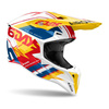 Kask cross AIROH WRAAAP 6DAYS SPAIN 2024 GLOSS żółty niebieski czerwony biały