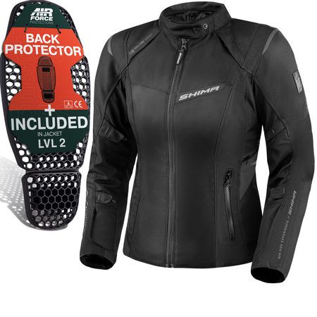 Kurtka tekstylna damska SHIMA RUSH 2.0 LADY BLACK czarny