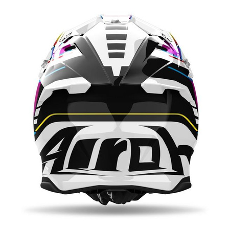 Kask cross AIROH TWIST 3 RAINBOW RAINBOW GLOSS biały fioletowy czarny