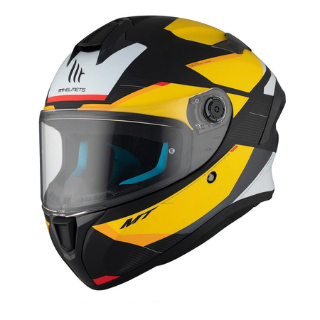 Kask integralny MT TARGO S KAY B3 MATT czarny żółty biały