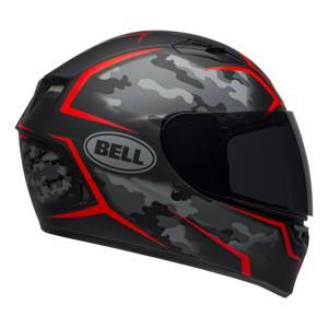 Kask integralny BELL QUALIFIER STEALTH CAMO MATTE BLACK/RED czarny czerwony szary