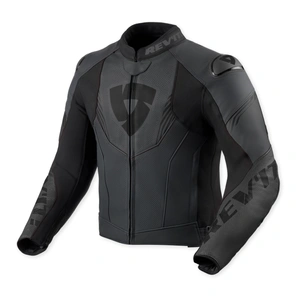 Kurtka skórzana REVIT ARGON 3 BLACK/ANTHRACITE czarny szary