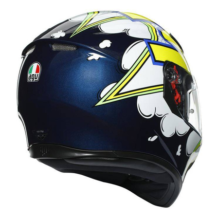 Kask integralny AGV K3 SV BUBBLE BLUE/WHITE/YELLOW FLUO granatowy biały żółty fluo niebieski