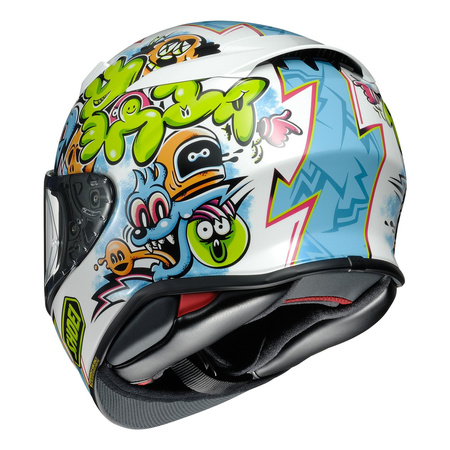 Kask integralny SHOEI NXR2 Mural TC-10 biały niebieski zielony żółty różowy