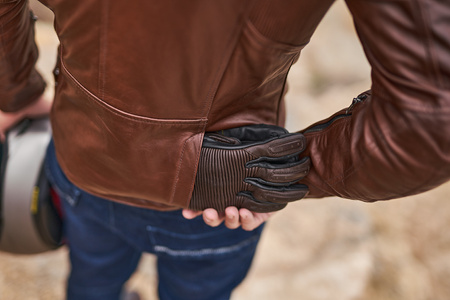 Kurtka skórzana SHIMA HUNTER+ 2.0 BROWN brązowy